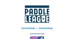 Desktop Screenshot of paddleleague.com