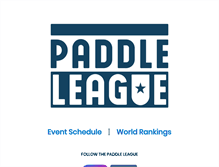 Tablet Screenshot of paddleleague.com